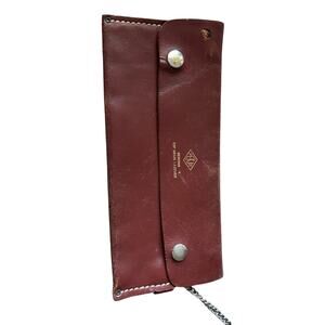 Vintage Pekay leather wallet with chain *flawed*
